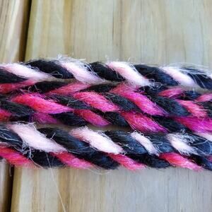 5 SE Black and PInk Twist Dreads Dreadlocks Hair Extensions